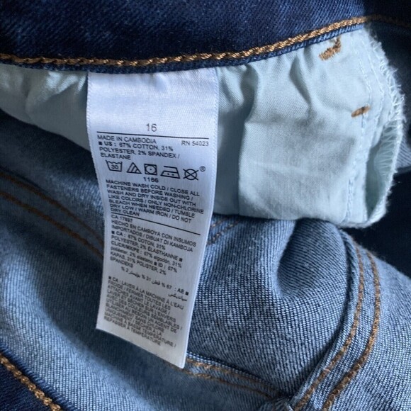 Old Navy Womens Plus Size 16 Blue Mid Rise Pop Icon Skinny Stretch Jeans - Picture 5 of 6